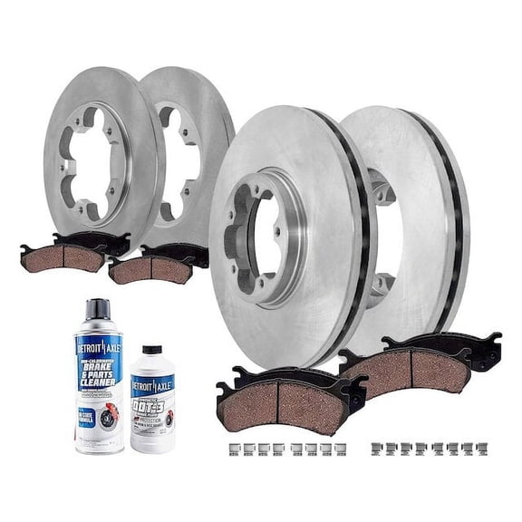 Front and Rear Brake Pad and Rotor Kit - Compatible with 2015 - 2020 Ford Transit-250 2016 2017 2018 2019