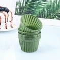 thumbnail image 3 of 100 pcs  Oil-proof Muffin Paper Cup Small Cake Holder Party Favors Baking Cups Accessory for Home Dessert Shop (Dark Green), 3 of 6