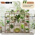 thumbnail image 3 of Plant Stand Indoor 30 Pots Large Plant Shelf Wide Tall Outdoor Plant Holder Wood for Multiple Plants Plant Rack for Living Room Garden Balcony Flower, 3 of 7
