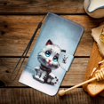 thumbnail image 6 of Allytech for Samsung Galaxy A13 5G Case 3D Effect Creative Pattern Design Cover PU Leather Flip Notebook Magnetic Wallet Case with Wrist Strap Stand Case for Galaxy A13 5G, Blue Eyes Cat, 6 of 7