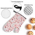 thumbnail image 3 of Zufioo Hand Drawn Hearts Oven Mitts and Pot Holders 4pcs Set Kitchen Oven Glove High Heat Resistant 500 Degree Extra Long Oven Mitts for Kitchen Baking Cooking, 3 of 6