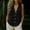 Black, variant on Only Moment Tops for Women Sleeveless V Neck Wash Cotton with Button Cuffs Dressy Casual Summer Outfits Early Fall Fashion Spring Clothes Light Blue,L