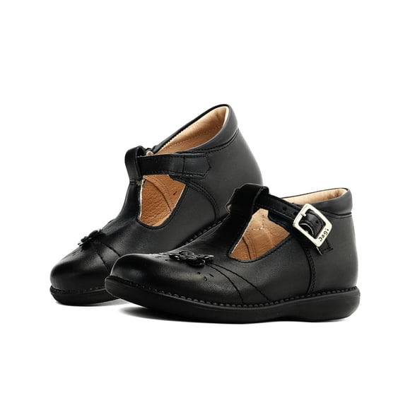 Mercedita Dogi Elegancia para Niñas Casuales Piel Negro 14.5