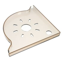 Hemobllo Aquarium Plant Stand Triangle Fish Tank Corner Shelf ABS Light Brown 1Set