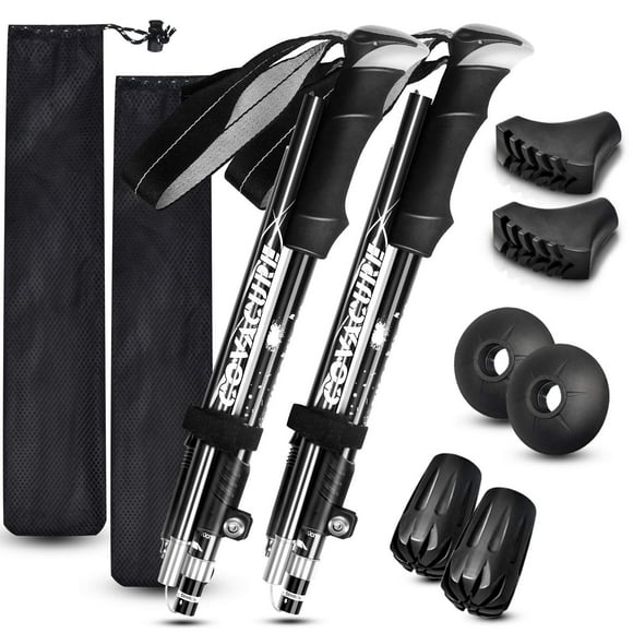 Bastones de trekking Covacure plegables de aleación de aluminio