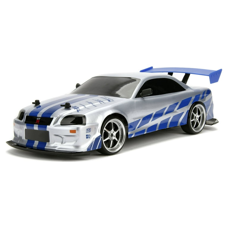 Fast & Furious 1:10 R/C 2002 Nissan Skyline GT-R Electric Car for Kids Rc  Crawler 1/10 Karting
