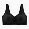 thumbnail image 2 of Feancey Push up Bras for Women Plus Size Wireless Brassiere High Support Seamless Bra Summer Casual Everyday Underwear Black 4XL, 2 of 3