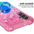 thumbnail image 4 of Glitter Case for Samsung Galaxy A13 5G, Bling Sparkle Colorful Gradient Quicksand Soft TPU Liquid Cover Case with Ring Stand for Samsung Galaxy A13 5G/ A04S/ M13 5G/ A04 4G JB-Pink Green, 4 of 14