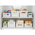InterDesign Refrigerator and Freezer Storage Organizer Bins, 8" x 6" x