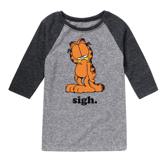 Garfield - Sigh - Toddler & Youth Raglan Graphic T-Shirt