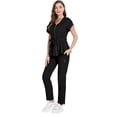 thumbnail image 6 of Niaahinn Scrubs for Women Set Modern Scrub Top and 8 Pockets Jogger Pants Medical Nursing Uniforms Scrubs Set, 6 of 7