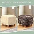 thumbnail image 6 of Jiueut Hunting Camo Print Ottoman Cover, Soft Foot Rest Slipcover Waterproof Square Slipcover for Footstool with Elastic Buttom for Living Room, 6 of 7