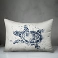 thumbnail image 3 of Creative Products Splatter Sea Turtle Navy 14x20 Spun Poly Pillow, 3 of 3