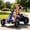 Blue + Polypropylene + Indoor & Outdoor Use, variant on kids electric go kart,12V ride on toy car,foldable pedal go kart,adjustable seat go kart,anti-slip EVA wheel ride on vehicle,toddler outdoor go kart,kids ride on toy for backyard,go kart for boys gir