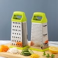 thumbnail image 2 of Mini Four-Sided Planer 8" Stainless Steel Cheese Grater with Handle 4-Sided Kitchen Tool for Garlic Nutmeg Chocolate Zucchini Dishwasher Safe(Silver,1-Piece) Rkxzt, 2 of 6