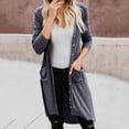 thumbnail image 2 of Kureaily Womens Long Sleeve Cardigan Casual Light Soft Knit Cardigan Sweater Coat Single Cardigan Autumn And Winter Mid Length Long Sleeve Buttons Long Sleeve Cardigan, 2 of 4