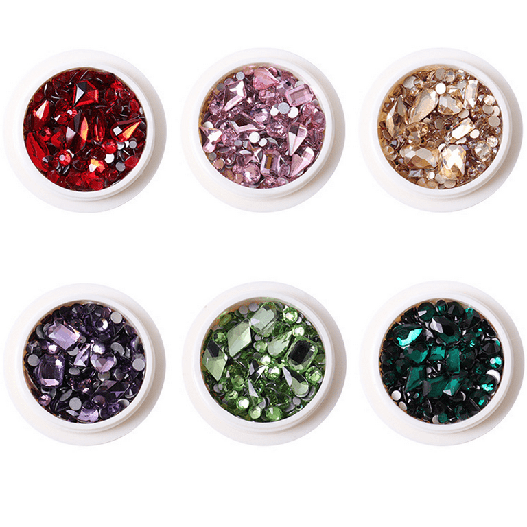Mixed Colors Nail Art Rhinestone，Crystal Rhinestones for Nail Design  Crystals Gems 