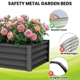 thumbnail image 6 of CazToi 2-Pack 6x3x1.5 ft Galvanized Raised Garden Beds Large Outdoor Planter Boxes with Open-Base & Wave Panels, 6 of 9