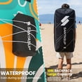 thumbnail image 6 of Santasup Inflatable Stand Up Paddle Board with SUP Accessories, Big Wide Anti-Slip EVA Deck, Waterproof Bag, Colorful Green 11' Sup Boards for Adults & Youth of All Skill Levels, 6 of 7