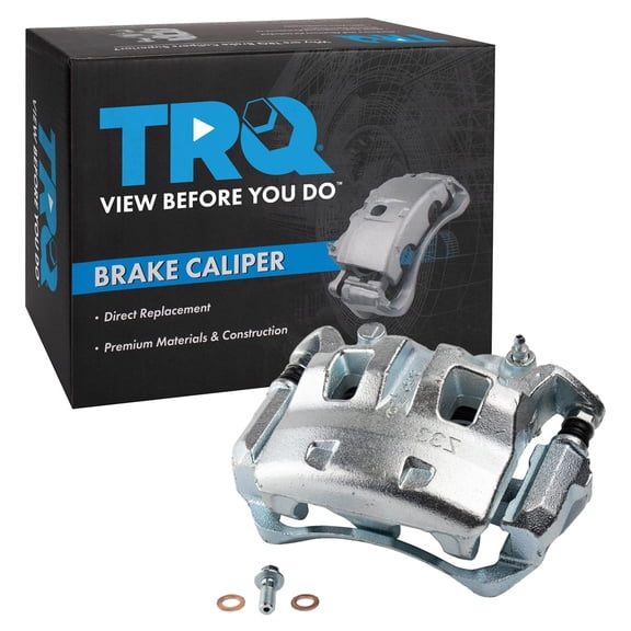 TRQ Front Left Brake Caliper w/Bracket Drivers Side Compatible with 2005-2019 Nissan Frontier