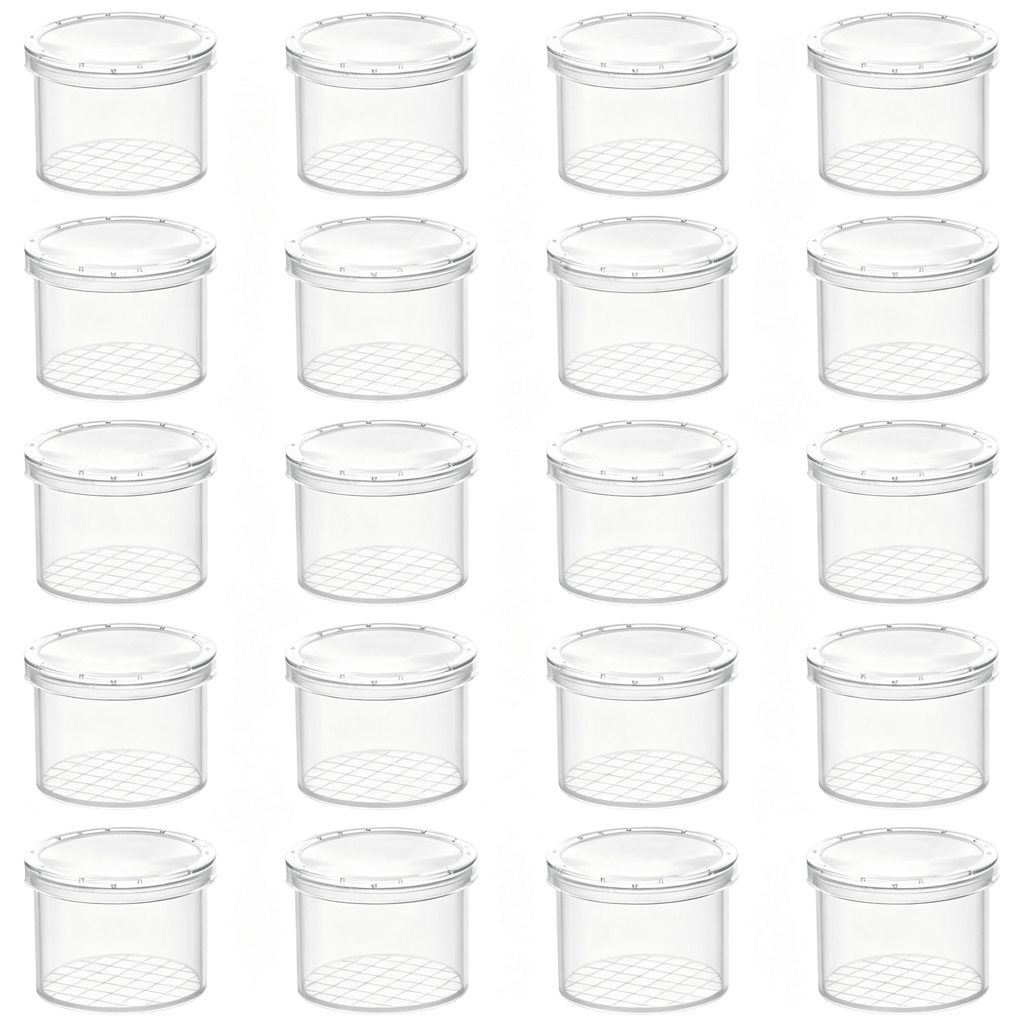 GJX 20 Pcs Bug Jars Critter Insect Cage Magnifying Insect Box Bug Magnifier Container Catcher Cage, Science Nature Exploration Tools Lightning Bug Jar