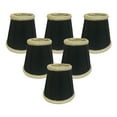 thumbnail image 2 of Royal Designs, Inc. Decorative Trim Empire Chandelier Shade CS-404BLK-6, Black with Gold, 3 x 5 x 4.5, Pack of 6, 2 of 5