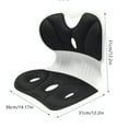 thumbnail image 3 of Orthopedic Seat Cushion for Lower Back Relief Long Sitting Comfort Ergonomic Lumbar Support Seat Pillow Chair, 3 of 8