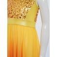 thumbnail image 1 of CHICTRY Robe de Danse Sans Manches à Sequins pour Filles, Tunique de Culte Irrégulière pour Église, Doré 14, 1 of 8