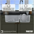 thumbnail image 2 of Karran Usa QU-811-BI-PK1 Quartz Qu 32" Undermount Double Basin Quartz Composite Kitchen, 2 of 7