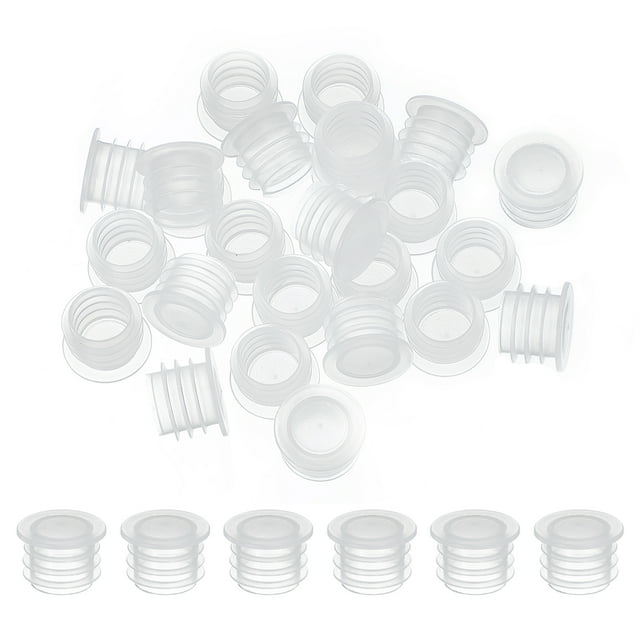 Salt and Pepper Shaker Stoppers Plastic Salt Shaker Plug Replacement Round End Cap 0.47"