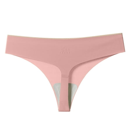 

Aayomet Women Panties Cotton Flower Embroidery Lace Transparent Women Underwear Sexy Thong Hollow Out Traceless Panties See Strough Seamless Briefs Pink XL