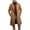 Khaki, variant on IYTR Men's Wool Long Trench Coat Fashion Lapel Solid Long Sleeve Winter Warm Overcoat Business Casual Outerwear Black XXL