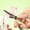 Green, variant on sruoe Mini Craft Scissors, Non Stick Coated Scissors, Stainless Steel Round Tip Pocket Shears with Handle, Compact Portable Cutting Tools for Scrapbooking, Journaling, Household DIY Craft
