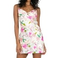 thumbnail image 3 of Coduop Women Floral Spaghetti Straps Sundress Lace Backless Beach Mini Short Dresses, 3 of 6