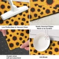 thumbnail image 3 of Yellow Black Dot Sunflower Pattern Kitchen Rug Mat,Kitchen Runner Rugs Non Skid Washable,Decorative Kitchen Floor Mats for Kitchen,Sink,Laundry,17"X47", 3 of 5