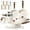 22Pcs White, variant on Carote 22-Piece Pots and Pans Set, Ceramic Nonstick Cookware Set with Steamer,Induction Compatible, White