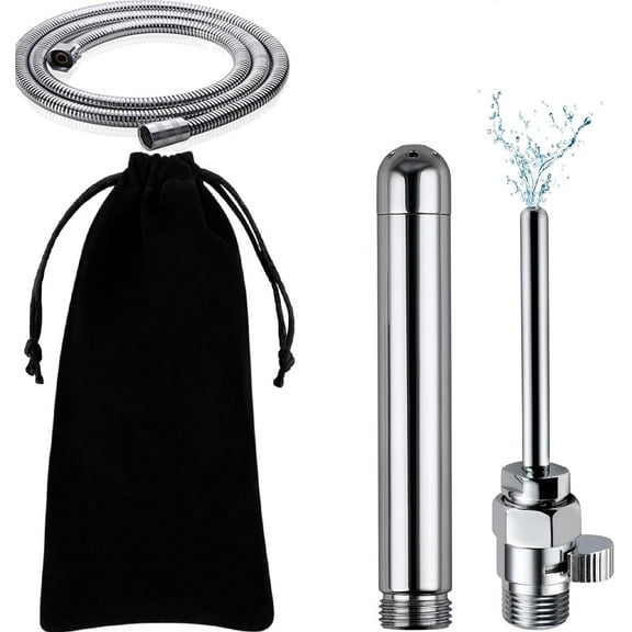 Anal Douches, Shower Douche Nozzle Cleansing System with Water Control Valve for Men and Women Portable Cleaning with 59inch Hose