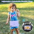 thumbnail image 5 of FJLBDE Case for Samsung Galaxy Tab S8 Plus/S7 FE/S7 Plus 12.4 Inch with Butterfly Stand, Shockproof Protective Tablet Cover with Pencil Holder Shoulder Strap for Kids Girls, Purple, 5 of 7