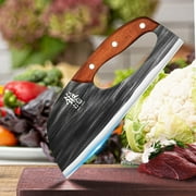 Meat Cleaver Knife Unique Effort Saving Kitchen Knife Professional Stainless Steel Chef Cooking Knives for Cutting Meat Vegetable Father Mother Christmas Gift