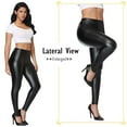 thumbnail image 4 of MISS MOLY Faux Leather Leggings Pants for Women High Waisted Elasstic Shaping Hip Stretchy Push Up Tights, 4 of 6