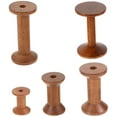 thumbnail image 1 of 5Pack Wood Yarn Holder Practical Weaving Bobbins for Craft Projects, 1 of 8
