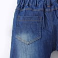 thumbnail image 4 of AherBiu Baby Toddler Girls Clothes Flare Jeans Elastic High Waisted Bell Bottom Denim Pants Trousers, 4 of 7