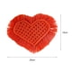 thumbnail image 5 of Posavasos de algodón absorbente para café, bebidas, tejido a mano con borlas, posavasos para bar, aromaterapia artística, decoración de jarrones, comedor, calor (corazón de amor), 5 of 8
