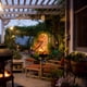 thumbnail image 4 of Lámpara colgante solar para exteriores Uonlytech, lámpara colgante con forma de búho, luz LED solar, estatua de búho para jardín, luces solares para exteriores, decoración de patio de resina nocturna., 4 of 8