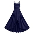 thumbnail image 5 of RUTAYY Girls Dress Square Collar Party Ruffled Tiered Hem and Strapless Crinkle Waist Design Casual Party Wear Chic Holiday Dresses, 5 of 7