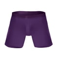 thumbnail image 1 of B91xZ Boxers pour Hommes Pack Court Coton Extensible sous-Vêtements Doux Trunks, Violet 4TG, 1 of 2