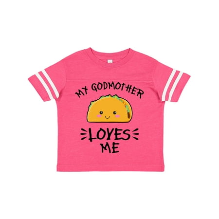 

Inktastic My Godmother Loves Me with Taco Illustration Gift Toddler Boy or Toddler Girl T-Shirt