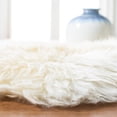thumbnail image 6 of SAFAVIEH Sheep Skin Tiana Animal Area Rug, White, 1'4" x 2'4", 6 of 10