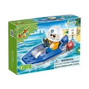 Easter Blue Police Boat With Figure