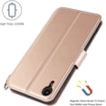 thumbnail image 4 of for iPhone XR Wallet Case with Card Holder Slots,Kickstand Phone Cover Premium Leather Magnetic Closure Slim Flip Shockproof Wrist Strap Case for iPhone XR 6.1",Rosegold, 4 of 14